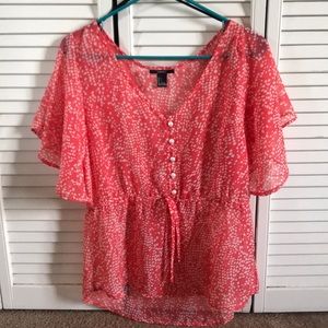 Pink forever 21 blouse